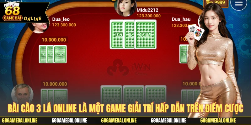 Bài Cào 3 Lá online là một game giải trí hấp dẫn trên điểm cược